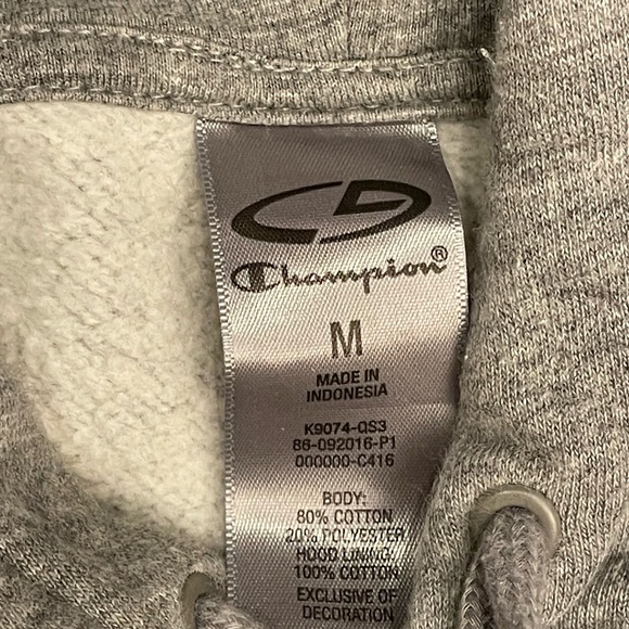 Champion C9 Mens Hoodie. Gray size Medium - Picture 2 of 6